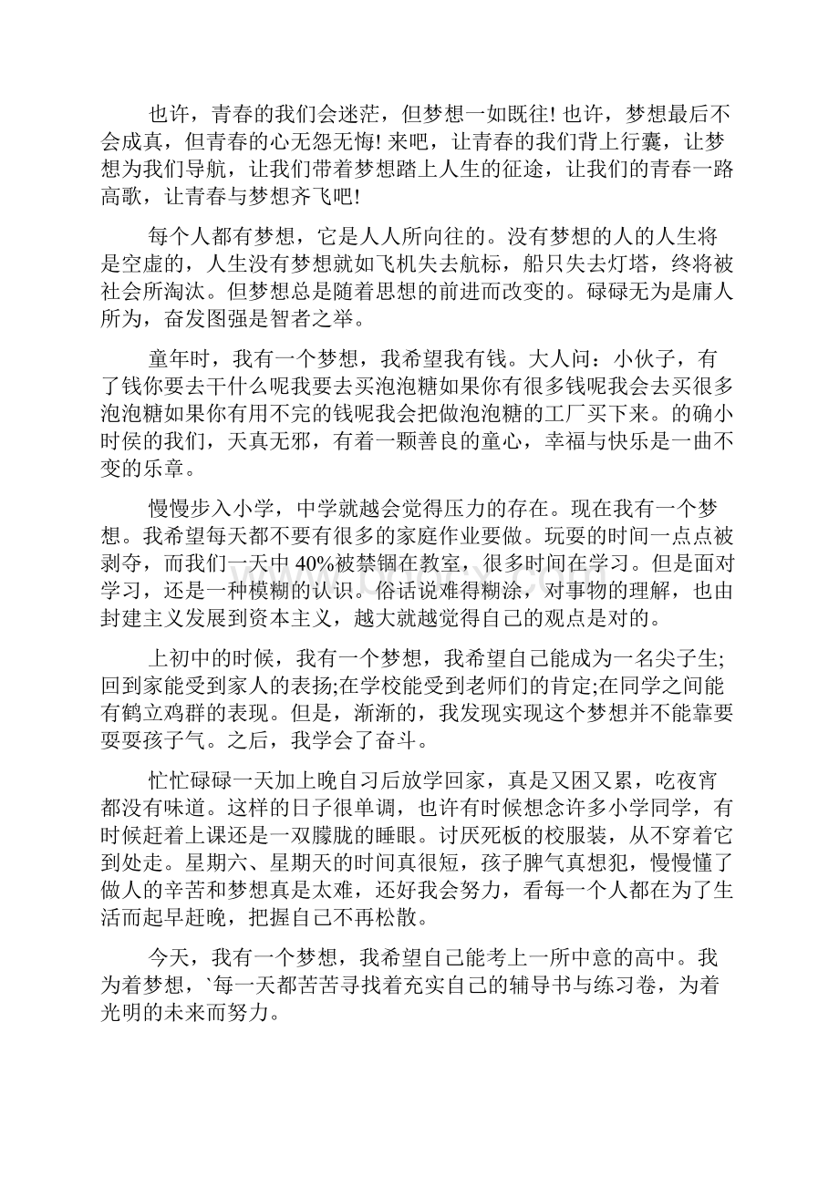 放飞梦想励志成才演讲稿.docx_第3页