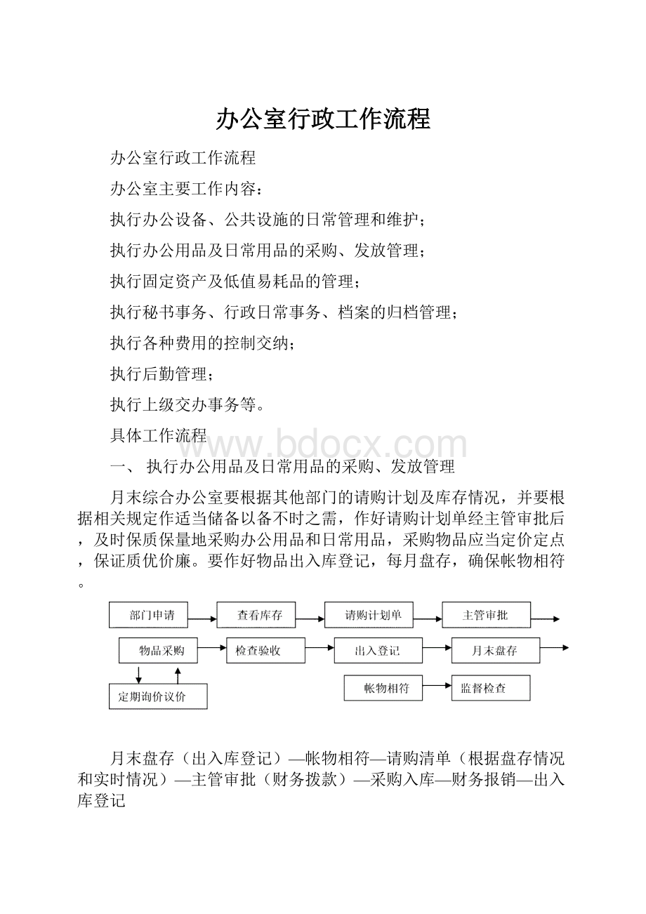 办公室行政工作流程.docx_第1页