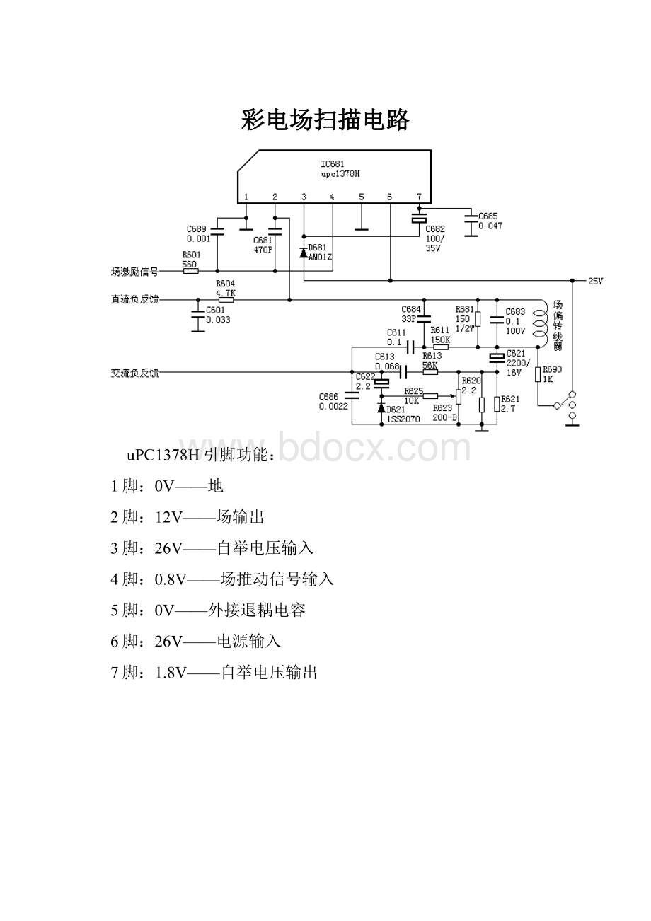 彩电场扫描电路.docx