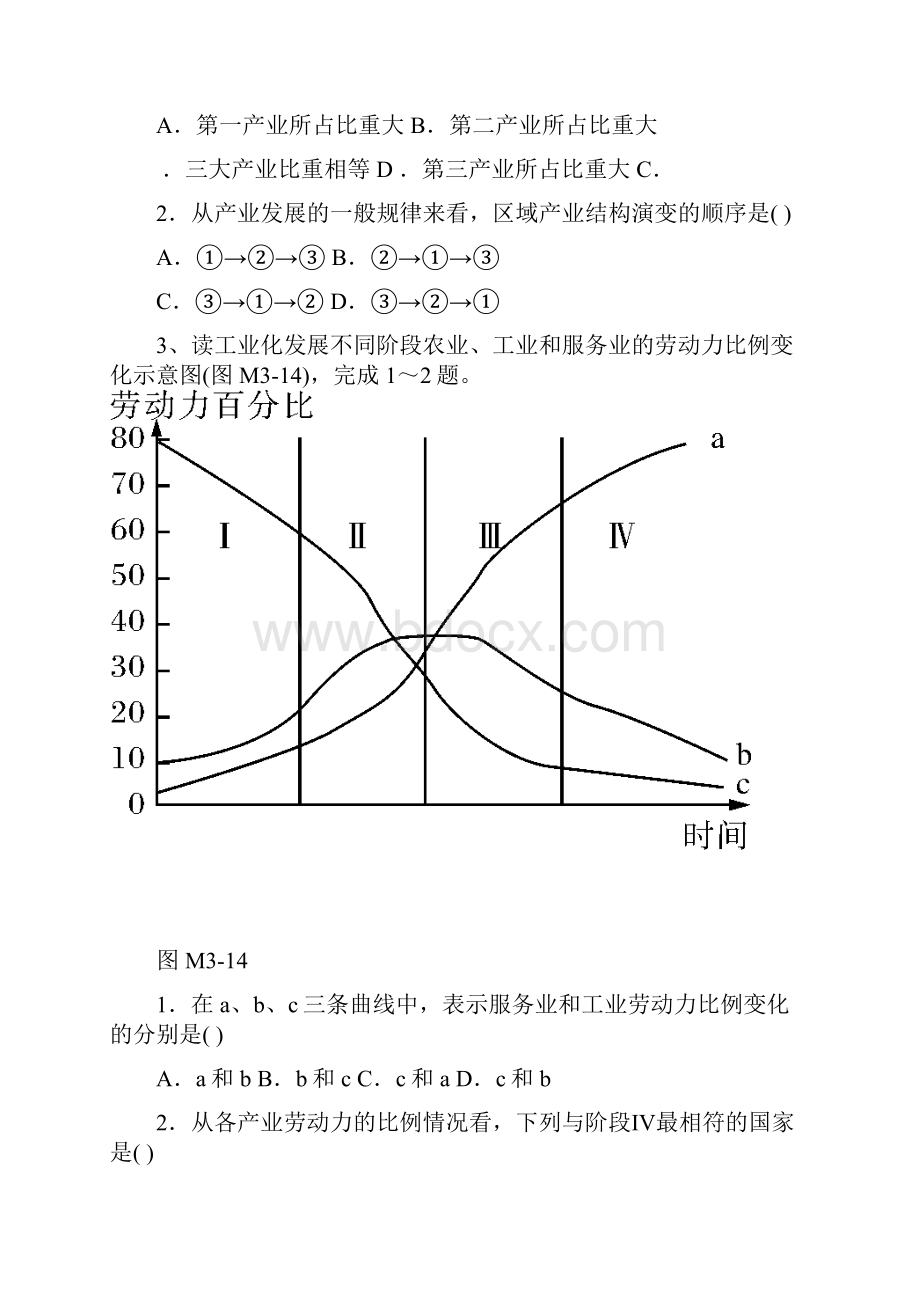 湘教版高中地理必修三 学业水平考试习题.docx_第3页