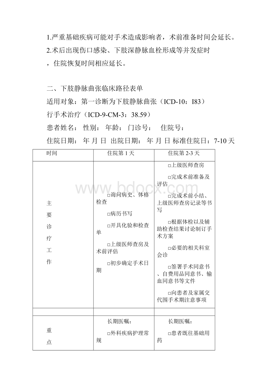 下肢静脉曲张临床路径.docx_第3页