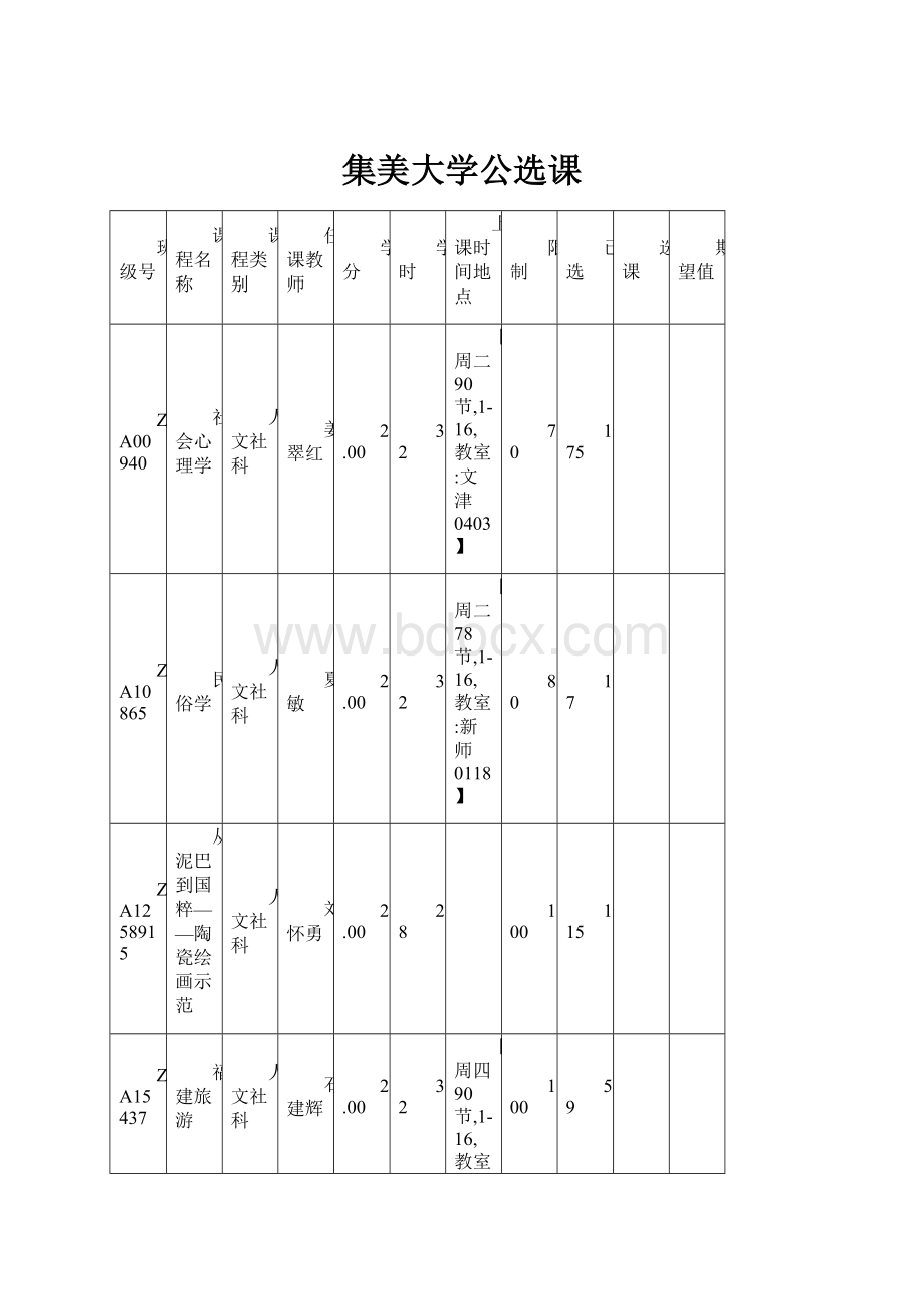 集美大学公选课.docx_第1页