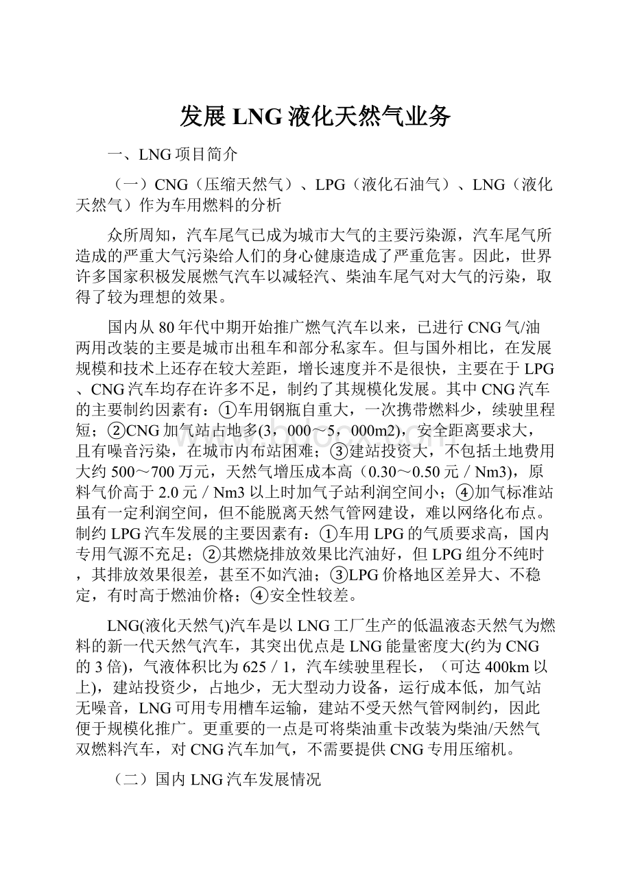 发展LNG液化天然气业务.docx