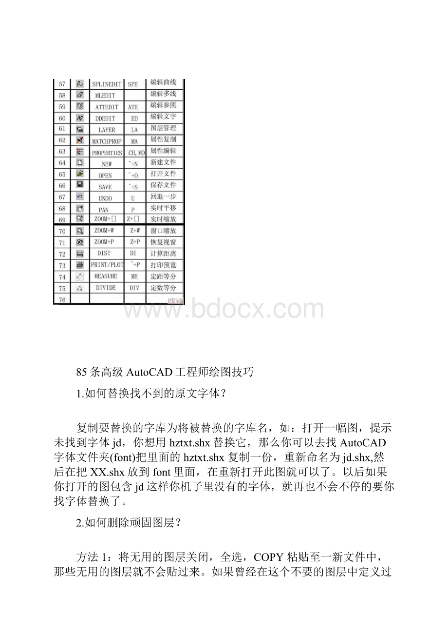 CAD命令集合及工程绘图技巧.docx_第3页