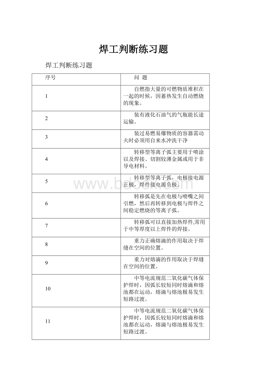 焊工判断练习题.docx_第1页