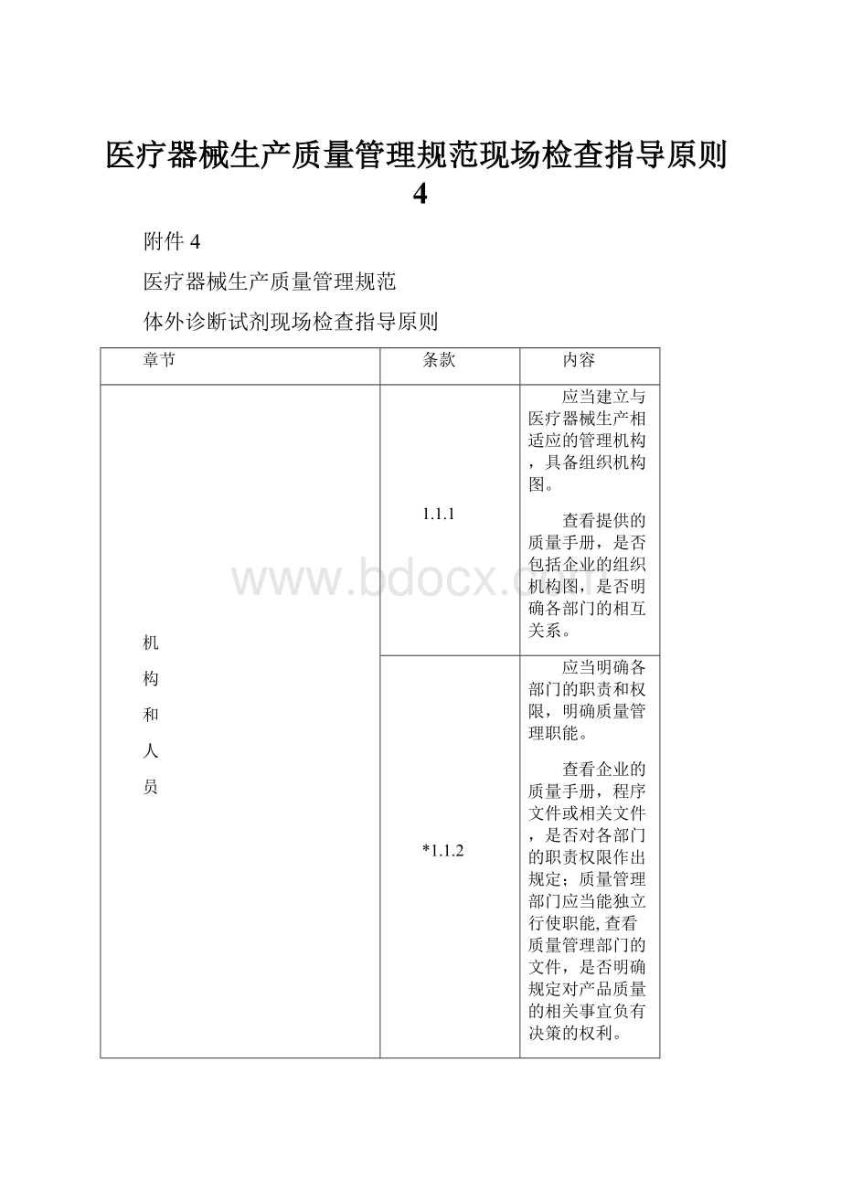 医疗器械生产质量管理规范现场检查指导原则4.docx