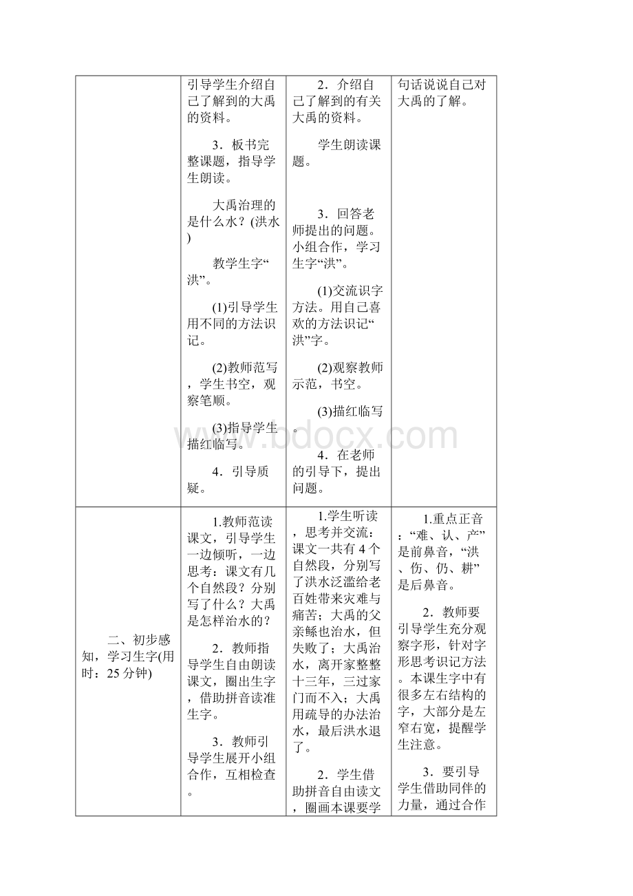 部编版二年级语文上册《大禹治水》导学案.docx_第2页