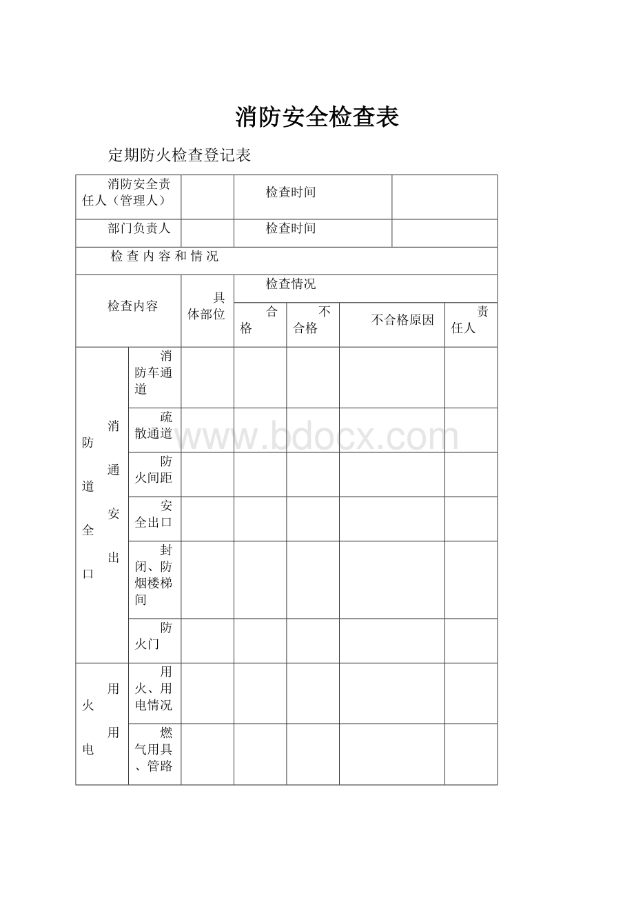 消防安全检查表.docx