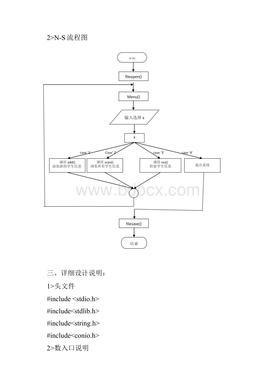 C语言课程设计学生信息管理系统文档格式.docx_第2页