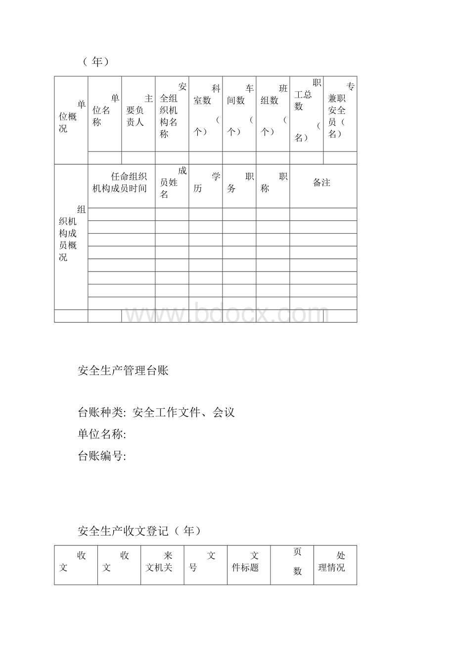 安全生产管理台帐范本.docx_第3页