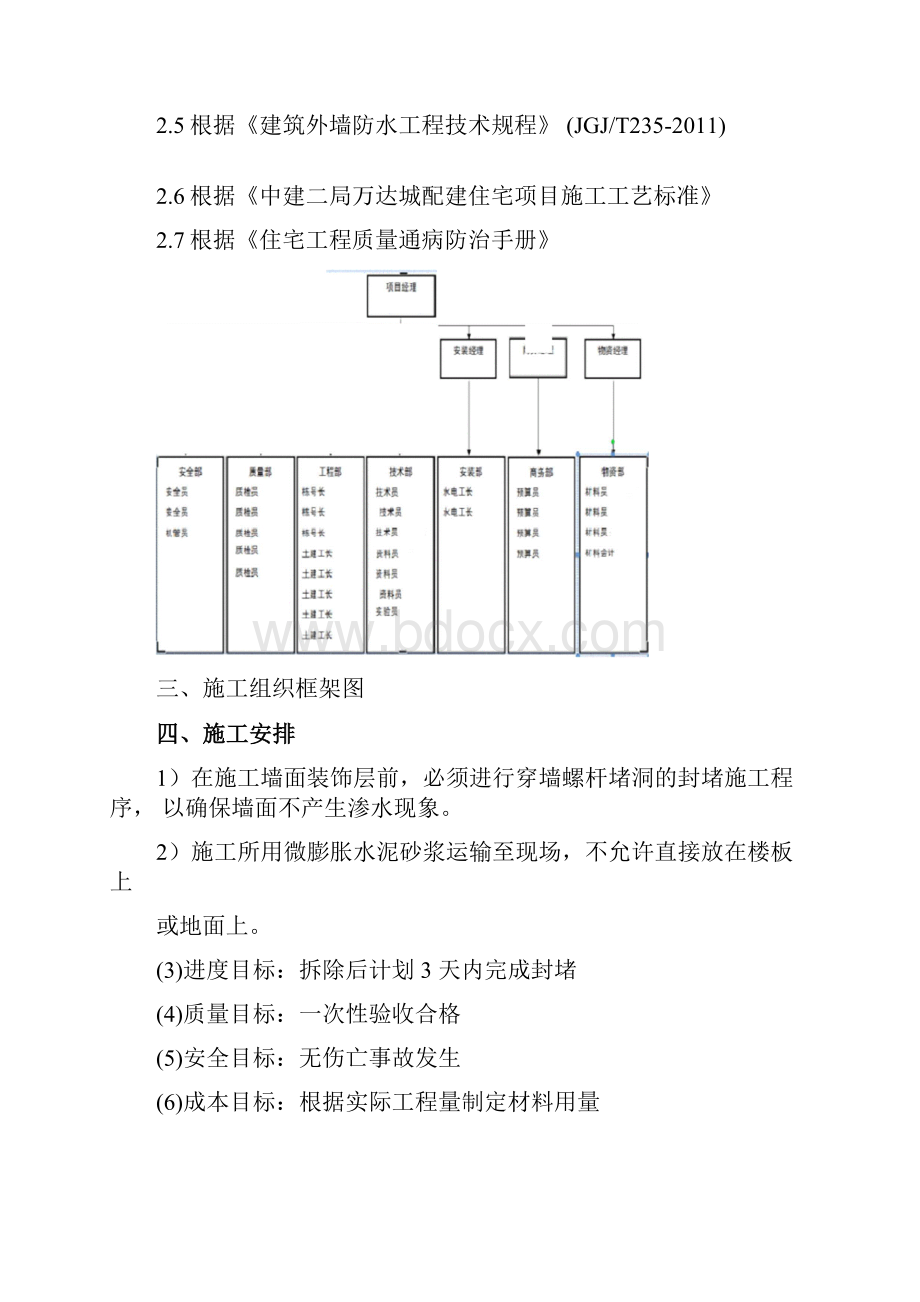 穿墙螺杆孔洞封堵施工方案.docx_第3页