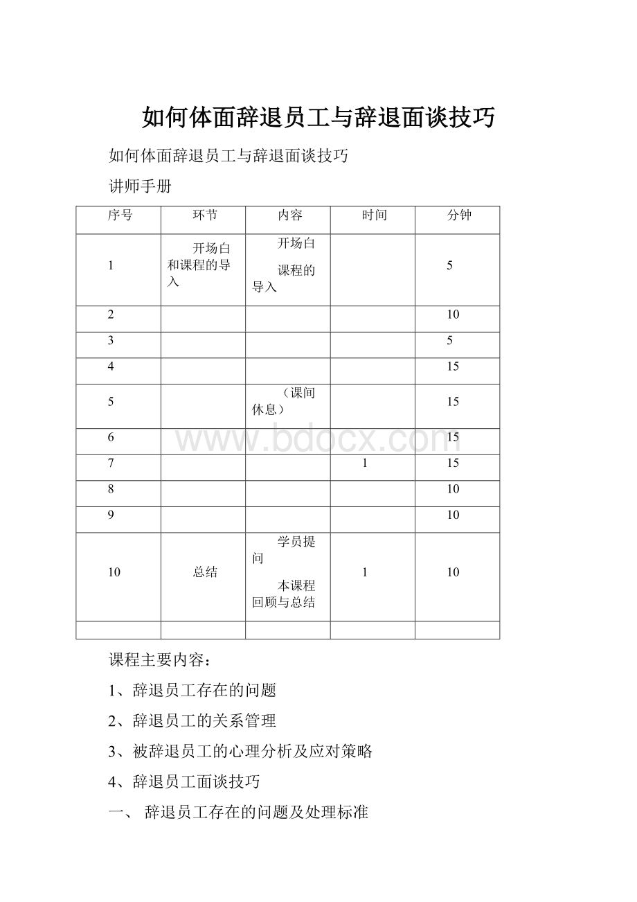 如何体面辞退员工与辞退面谈技巧文档格式.docx