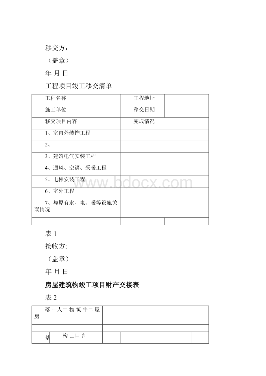 完整版工程竣工移交范本docx.docx_第2页