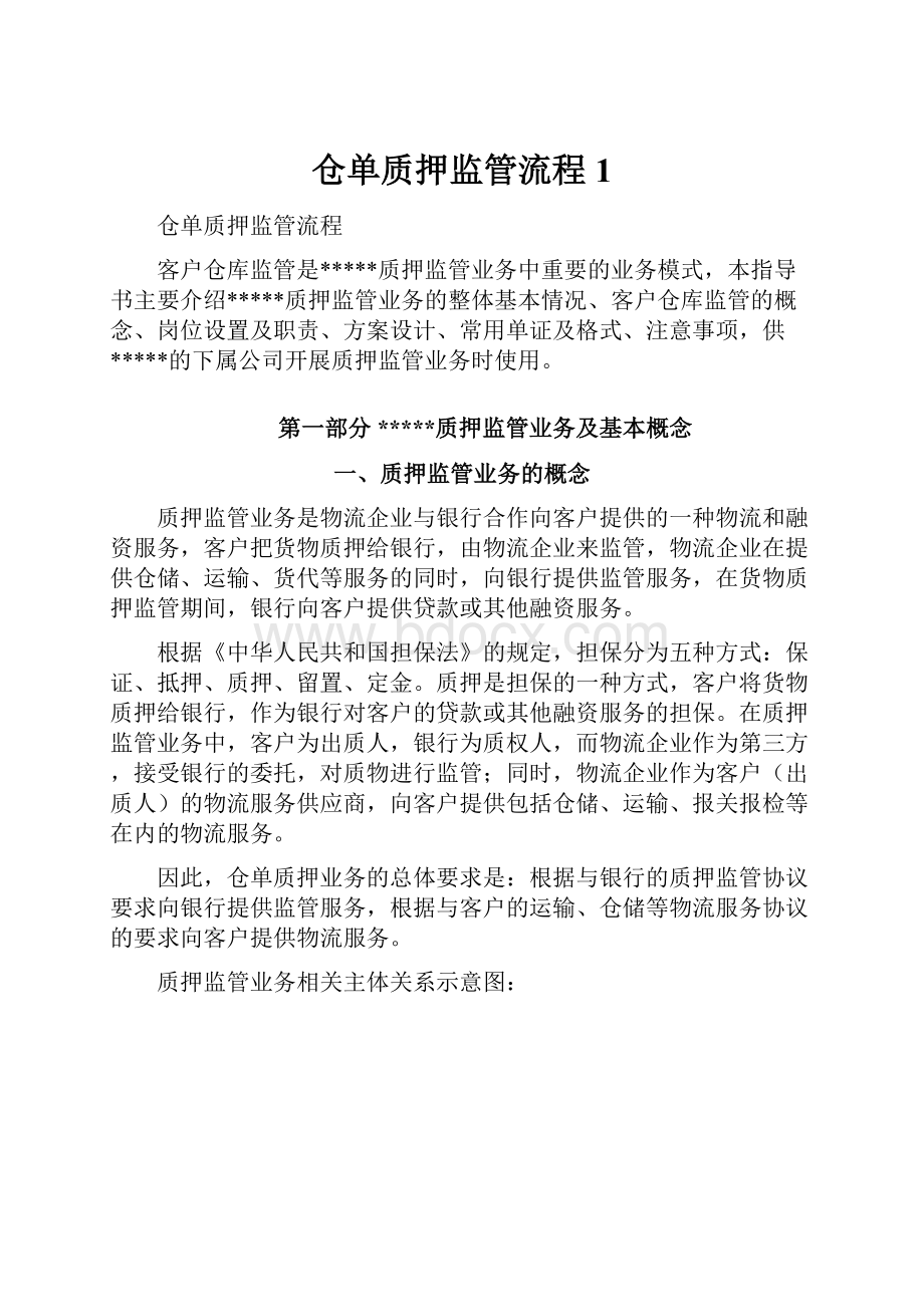 仓单质押监管流程1.docx