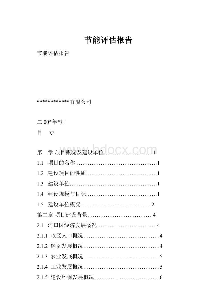 节能评估报告.docx_第1页