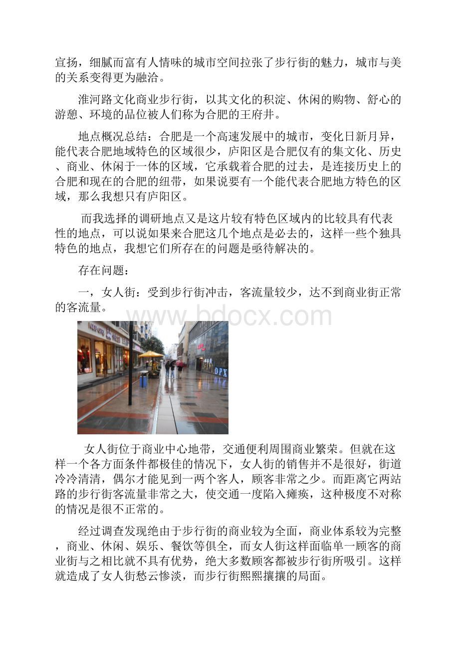 合肥淮河路步行街地段调研报告.docx_第3页