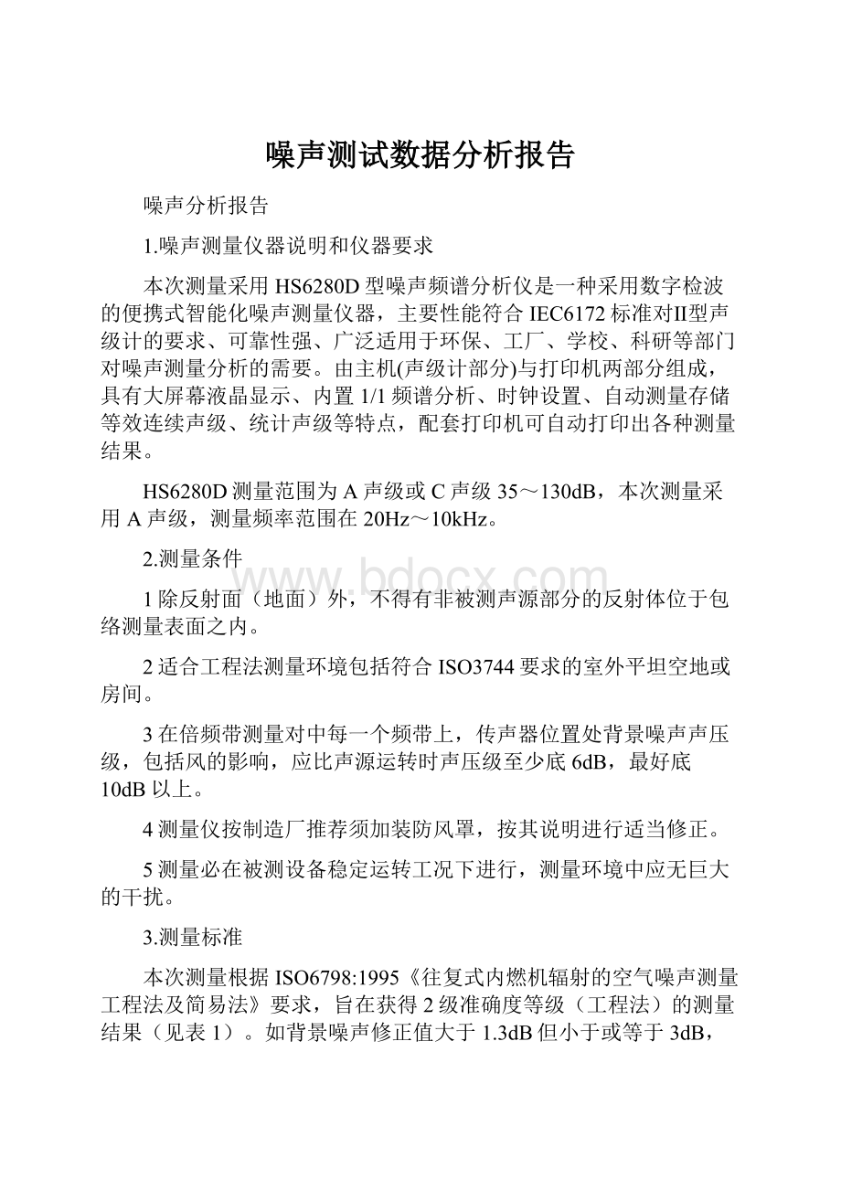 噪声测试数据分析报告.docx