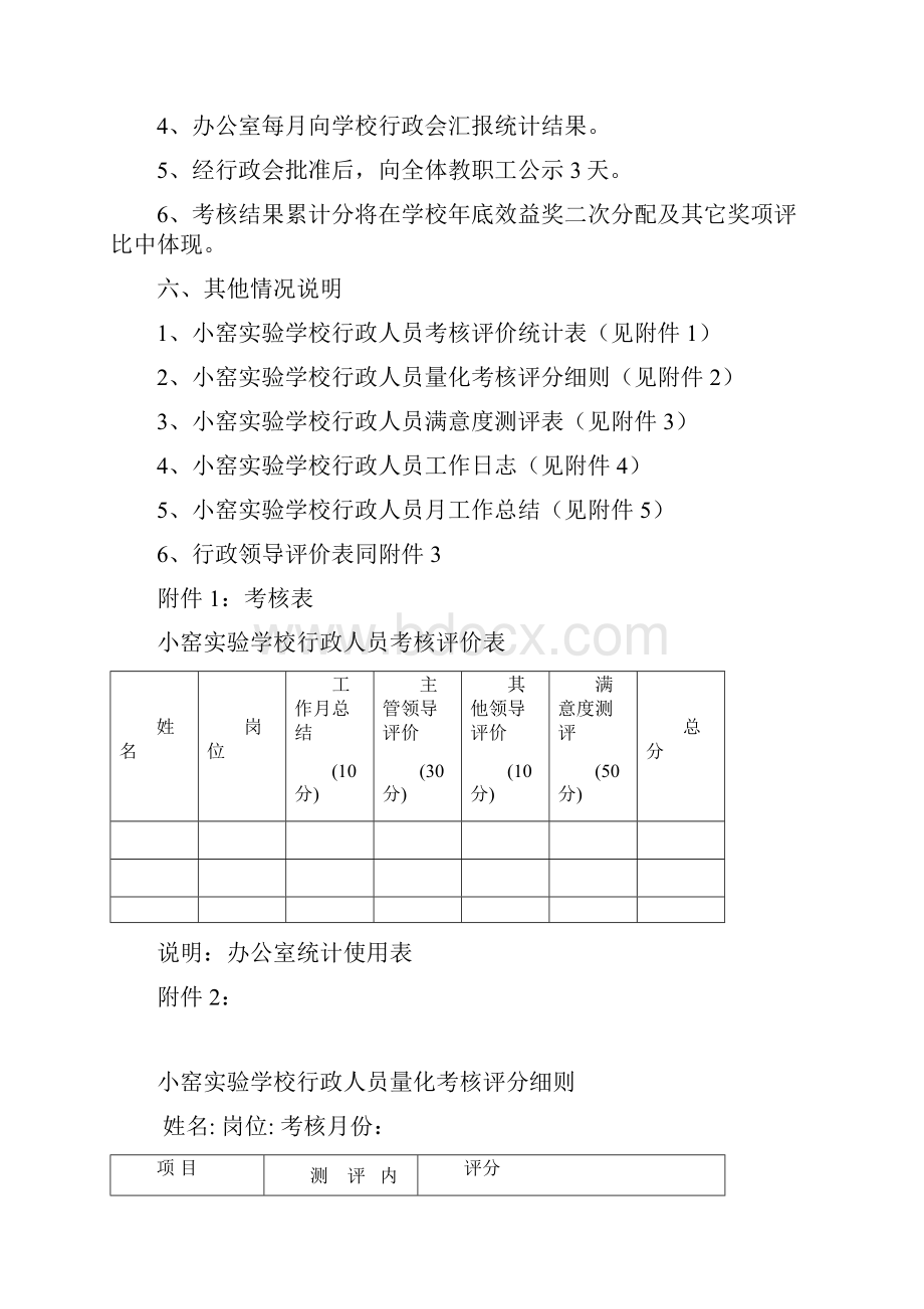 学校行政管理人员考核细则.docx_第3页