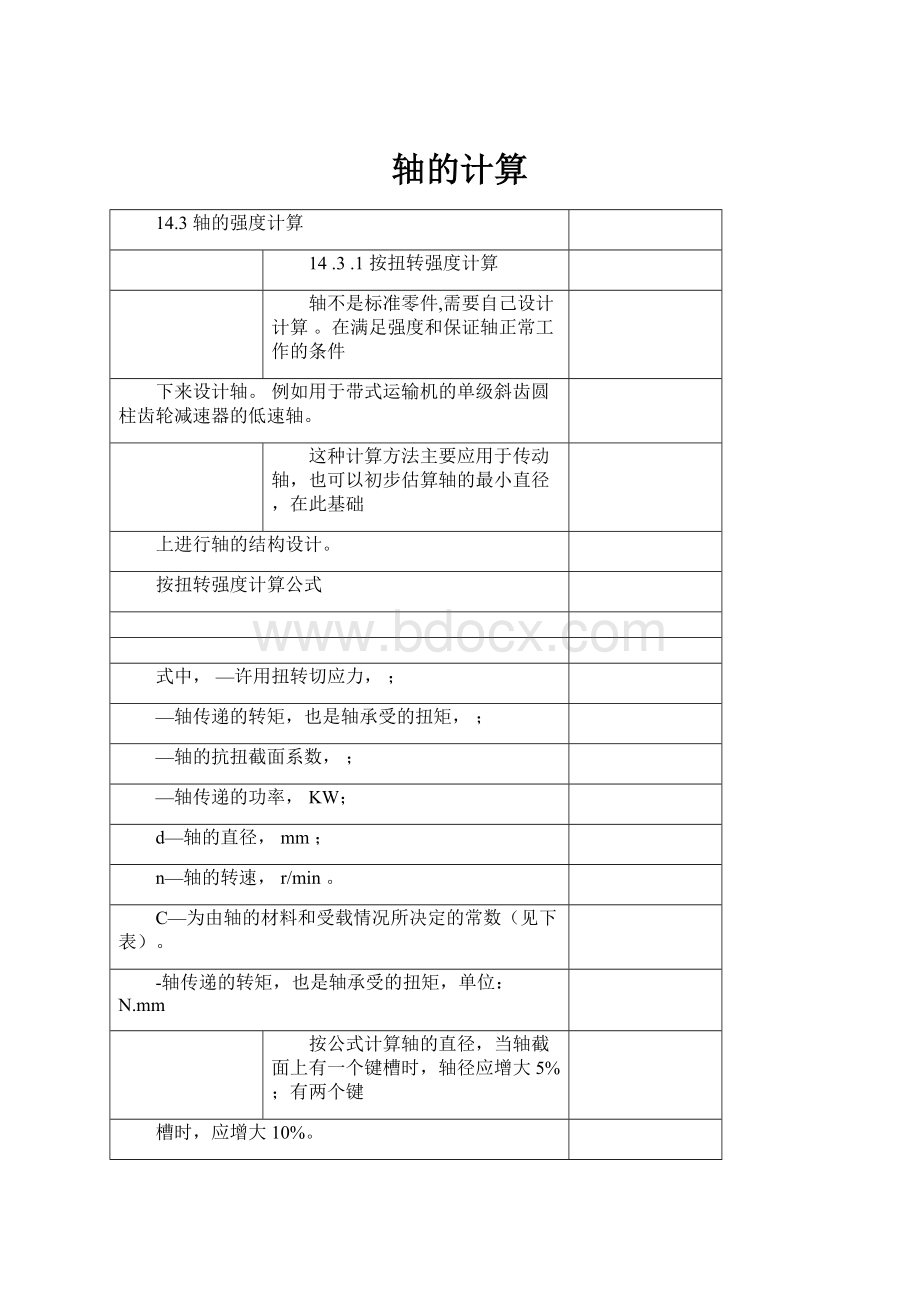 轴的计算Word下载.docx