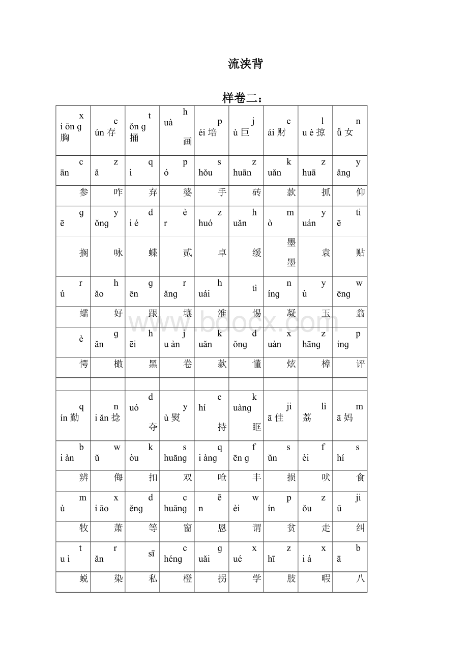 贵州省普通话测试字词样卷DOC.docx_第3页