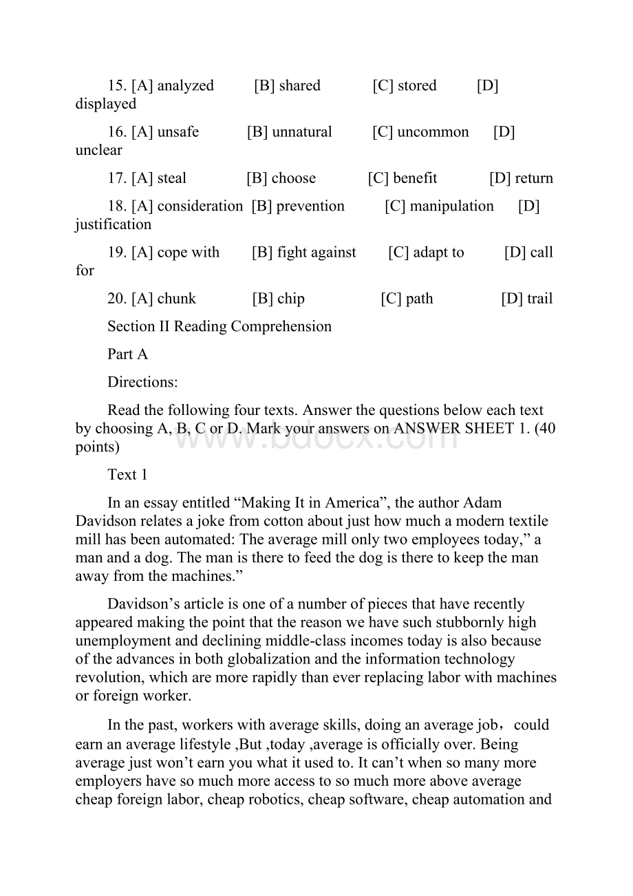 考研英语二真题及答案解析之欧阳科创编.docx_第3页