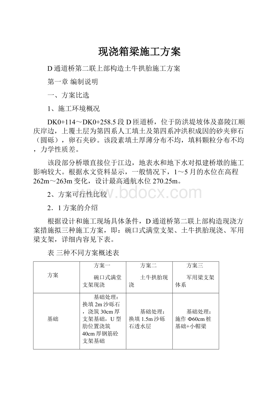 现浇箱梁施工方案.docx_第1页