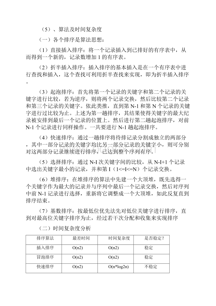 C语言课程设计各种排序算法的设计和分析.docx_第3页