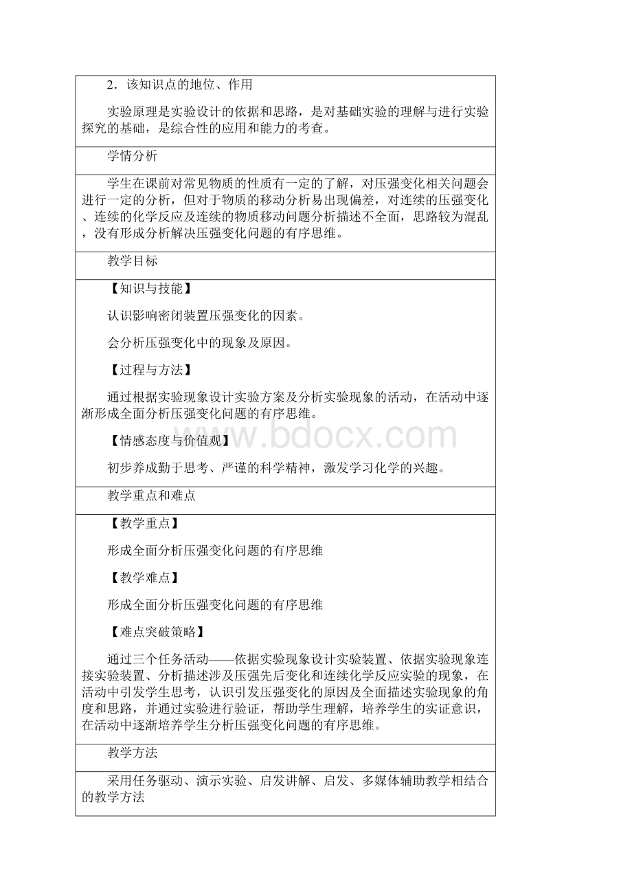 人教版初三化学下册专题复习压强变化.docx_第2页