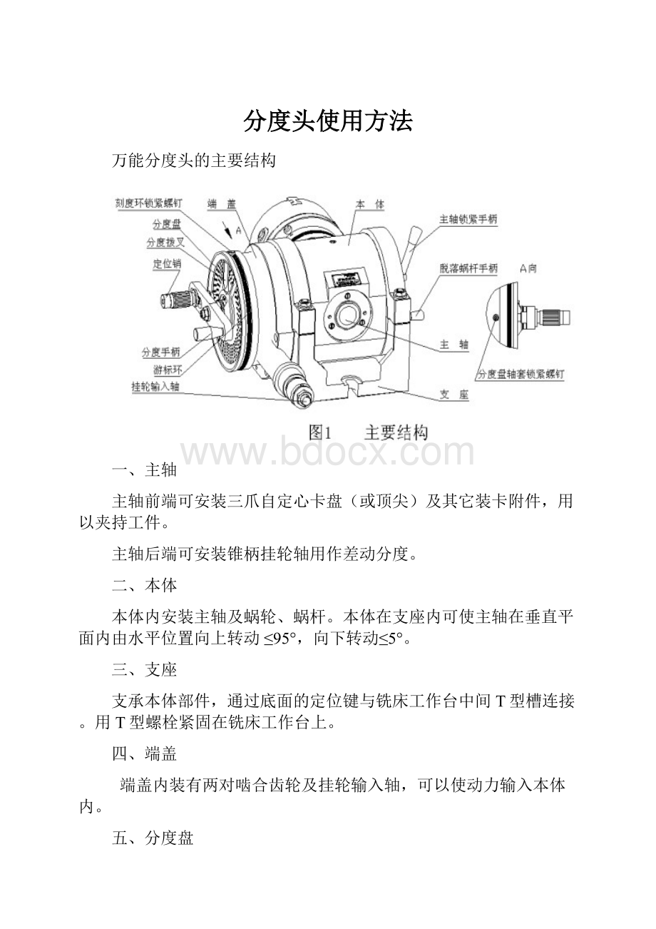 分度头使用方法.docx_第1页