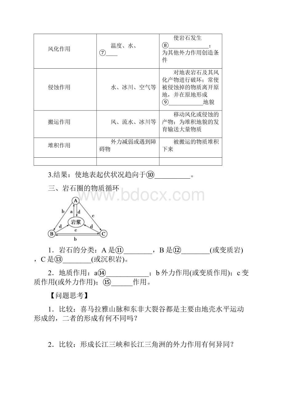 高三一轮复习岩石圈学案Word文档下载推荐.docx_第2页