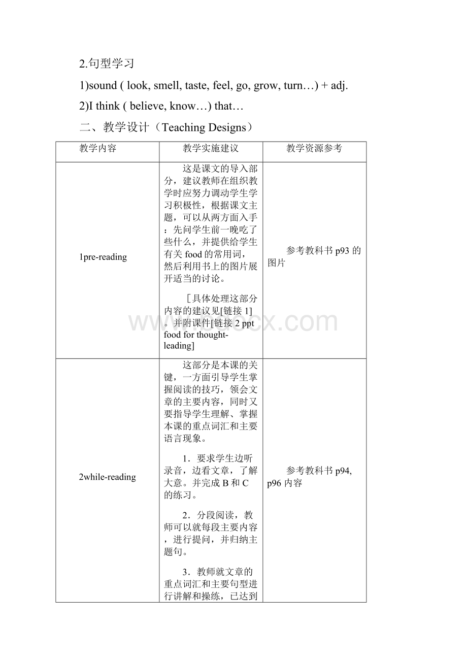 高中英语 Unit6 Food for thoughtreading教案 牛津上海版S1A.docx_第3页