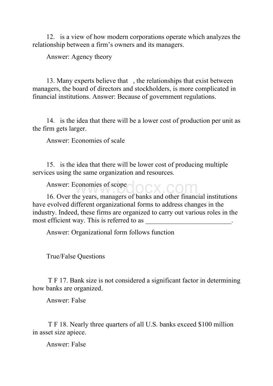 商业银行管理彼得S罗斯英文原书第8版英语试题库Chap003.docx_第3页