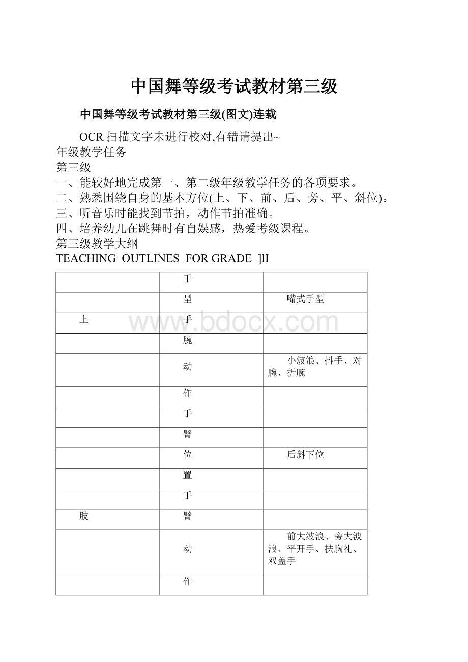 中国舞等级考试教材第三级.docx_第1页