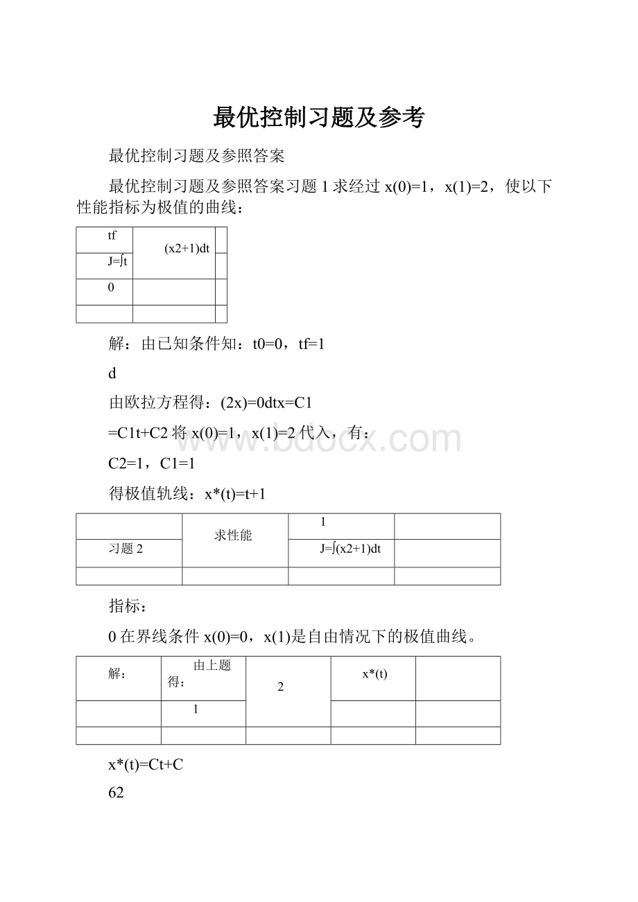 最优控制习题及参考.docx_第1页