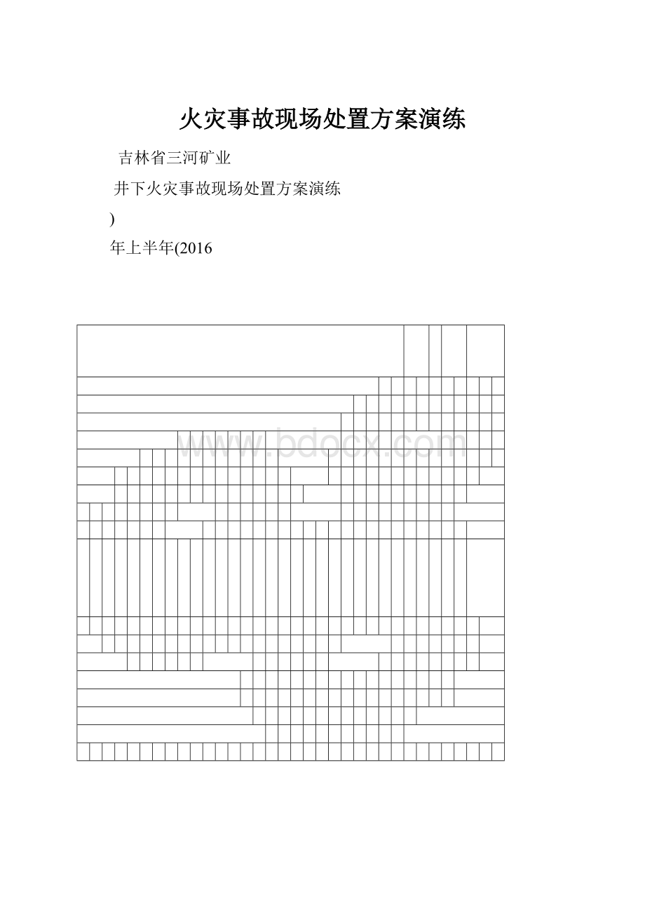 火灾事故现场处置方案演练Word文件下载.docx