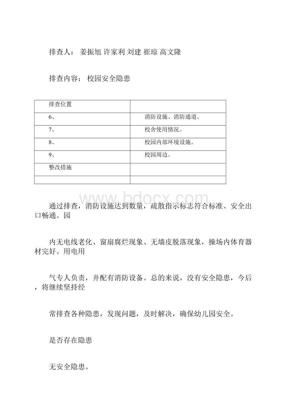 学校安全隐患排查记录.docx_第3页