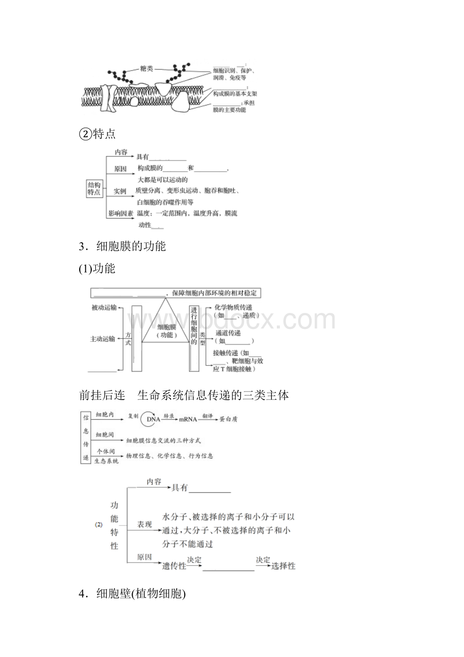 高考生物一轮第4讲 细胞膜和细胞核学生版.docx_第2页