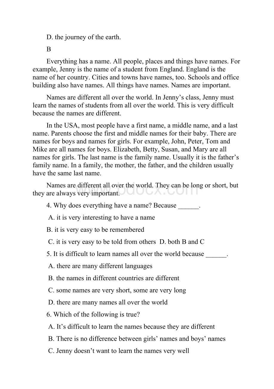 河南省信阳市第六高级中学学年高二上学期第一次月考英语试题 Word版含答案.docx_第2页