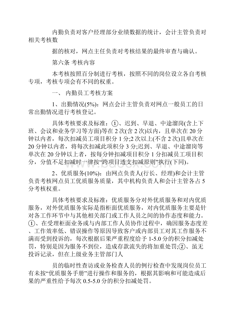 银行网点绩效考核方案.docx_第2页