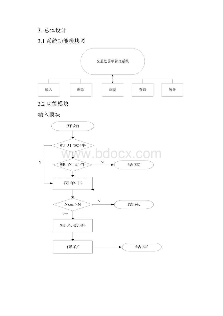 交通处罚单系统课程设计正文报告 大学论文.docx_第3页