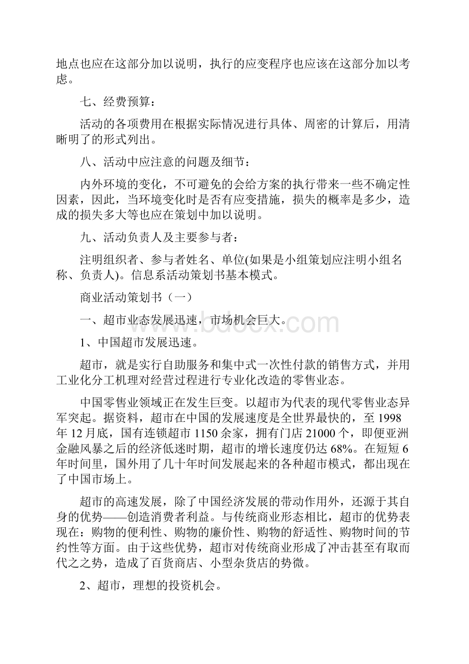 商业活动策划书格式.docx_第2页