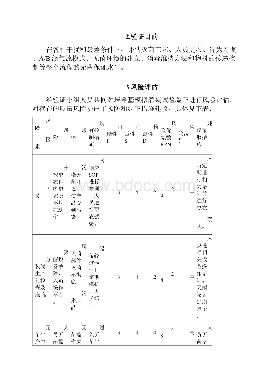 培养基模拟灌装试验验证方案.docx_第3页