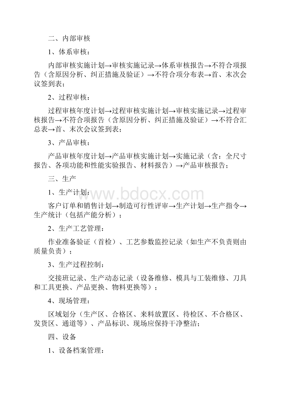 汽车行业质量管理体系IATF16949认证评审流程与审核资料证据及内容清单12大类.docx_第2页