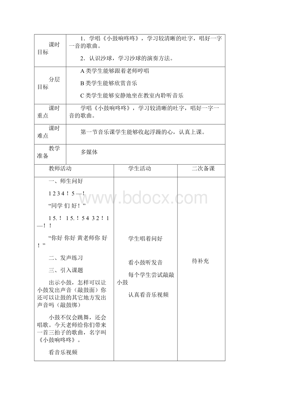 培智五年级唱游律动教案.docx_第2页