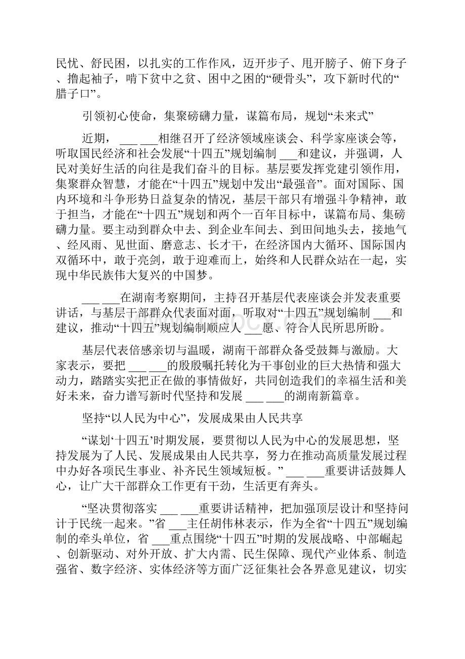 学习在湖南长沙基层代表座谈会上心得体会范文.docx_第2页