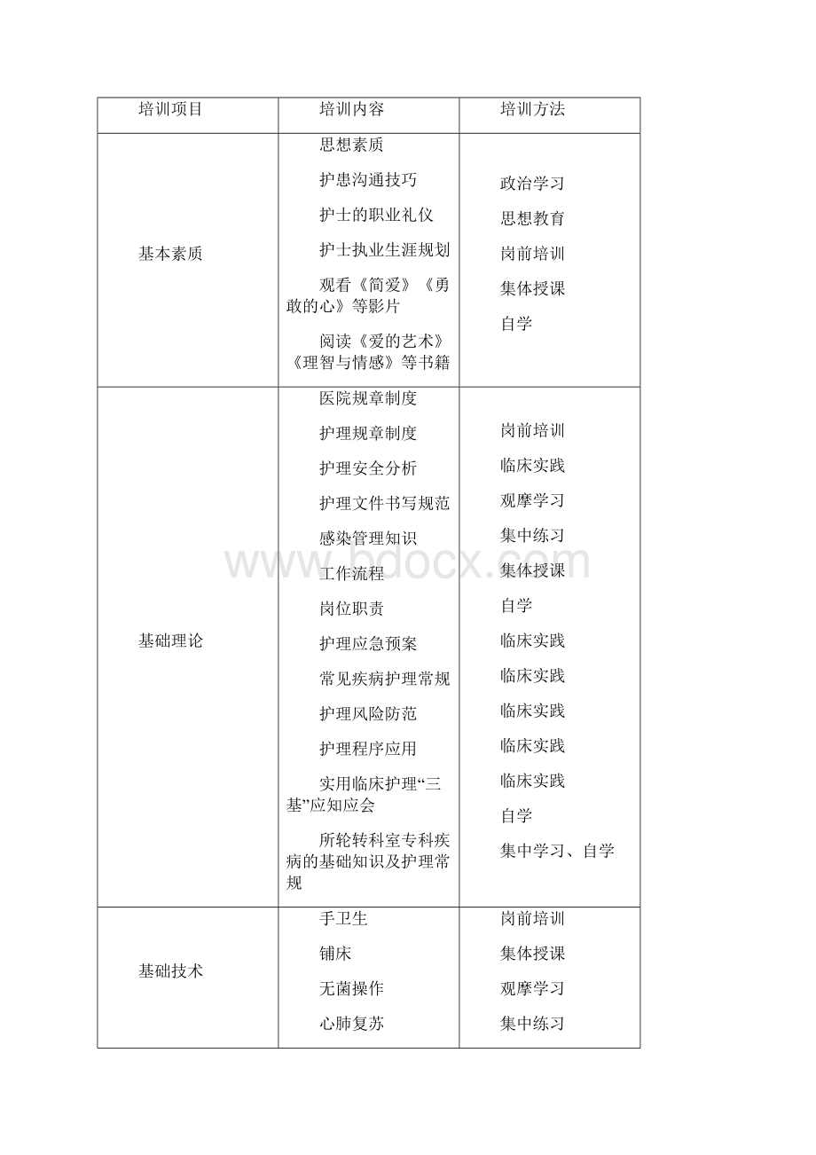 各层级护士培训与考核方案.docx_第2页