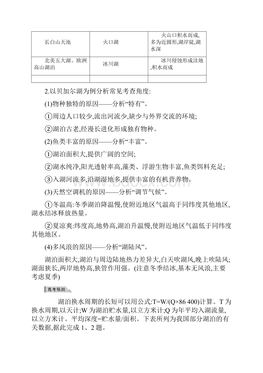 新课标届高考地理二轮专题复习微专题突破练四湖泊资料.docx_第2页