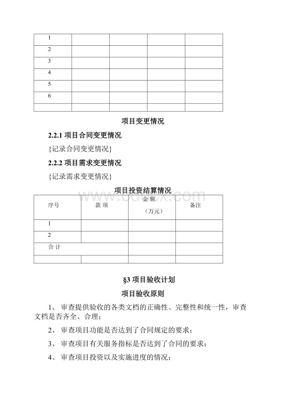 软件开发项目验收报告模板.docx_第2页