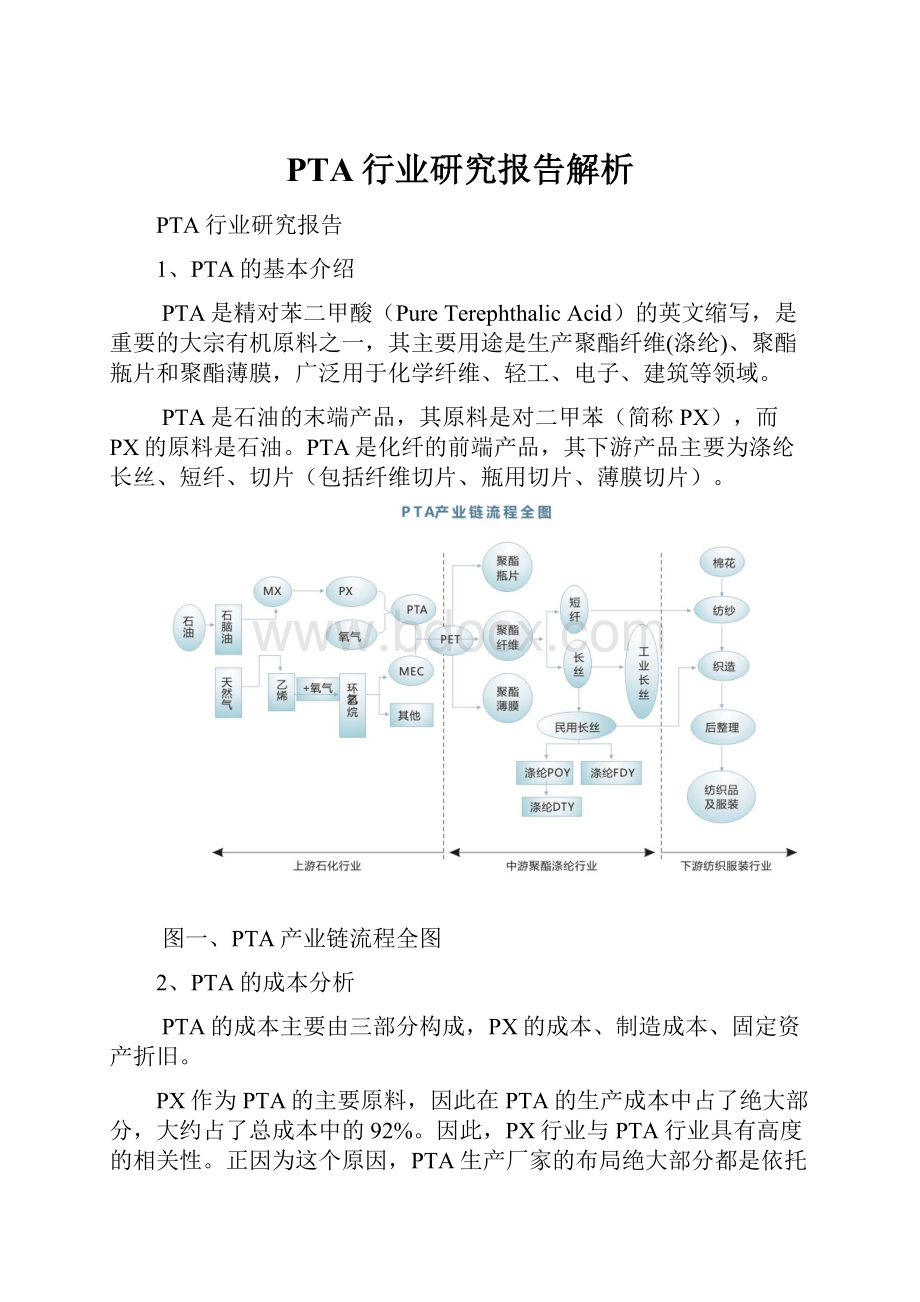 PTA行业研究报告解析Word格式.docx