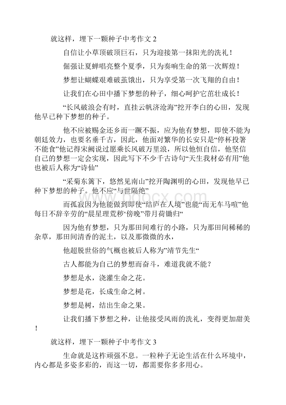 就这样埋下一颗种子中考作文.docx_第2页